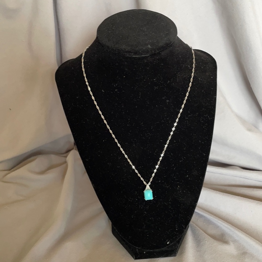 JTV Turquoise Pendant Necklace
